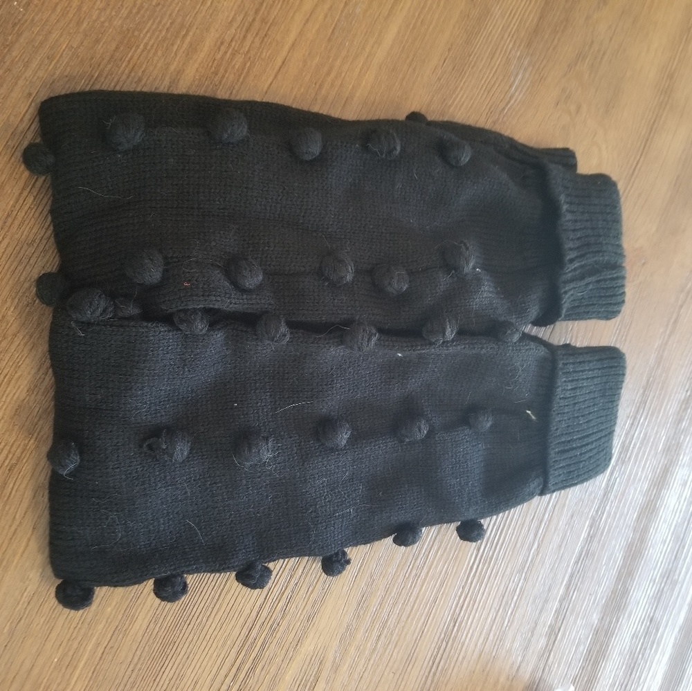 Betsey Johnson Black Legwarmers/Bootwarmers